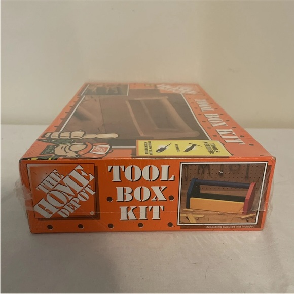 NIB SEALED The Home Depot Wooden Tool Box Kit - Picture 5 of 6